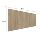 Ver imagem 4 de Cabeceira Modulada Painel para Cama Box Queen 160cm 8 Módulos Liora Marrom