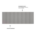 Ver imagem 2 de Cabeceira Modulada Painel para Cama Box Queen 160cm 8 Módulos Liora Cinza