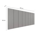 Ver imagem 4 de Cabeceira Modulada Painel para Cama Box Queen 160cm 8 Módulos Liora Cinza