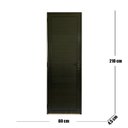 Ver imagem 3 de Porta Lambril com Maçaneta e Fechadura de Banheiro Linha Veneza 210 X 80  Abertura Direita