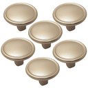 Ver imagem 1 de Kit 6 Puxadores 1764 Grenade Ponto Dourado Torralba para Móveis Armários Gavetas