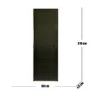 Ver imagem 3 de Porta Lambril com Maçaneta e Fechadura de Banheiro Linha Veneza 210 X 80 Lado Esquerdo