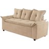 Conjunto Sofá 2 e 3 Lugares Viena Veludo Bege - 9
