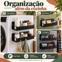 Ver imagem 4 de Rack Prateleira Organizador Magnético Cozinha Geladeira Mult