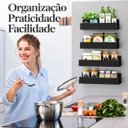 Ver imagem 2 de Rack Prateleira Organizador Magnético Cozinha Geladeira Mult