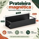 Ver imagem 5 de Rack Prateleira Organizador Magnético Cozinha Geladeira Mult