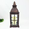 Lanterna Decorativa Marroquina Metal Envelhecido 52x19cm G - 2