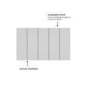 Ver imagem 2 de Cabeceira Modulada Painel para Cama Box Solteiro 100cm 5 Módulos Liora Branco