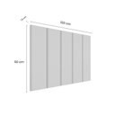 Ver imagem 4 de Cabeceira Modulada Painel para Cama Box Solteiro 100cm 5 Módulos Liora