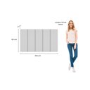 Ver imagem 5 de Cabeceira Modulada Painel para Cama Box Solteiro 100cm 5 Módulos Liora