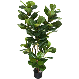 PLANTA ARTIFICIAL ÁRVORE LYRATA 120CM FOLHAGEM GRANDE LUXO