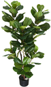 Ver imagem 1 de PLANTA ARTIFICIAL ÁRVORE LYRATA 120CM FOLHAGEM GRANDE LUXO