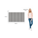 Ver imagem 5 de Cabeceira Modulada Painel para Cama Box Solteiro 100cm 5 Módulos Liora Cinza