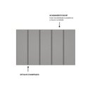 Ver imagem 2 de Cabeceira Modulada Painel para Cama Box Solteiro 100cm 5 Módulos Liora Cinza