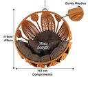 Ver imagem 5 de Balanço Petala Corda Náutica Alumínio Jardim Área Varanda Trama Original