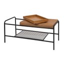 Ver imagem 2 de Banco 1m Palazzo Recamier Decorativo com Bandeja Mesa Lateral Quarto Sala