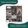 Guarda-roupa Casal 6 Portas 2 Gavetas Gliese Espresso Móveis - 6
