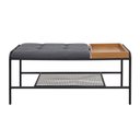 Ver imagem 5 de Banco 1m Palazzo Recamier Decorativo com Bandeja Mesa Lateral Quarto Sala