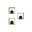 Ver imagem 5 de Nicho Decorativo Gênova Kit com 3 Unidades Grande 30x30x15