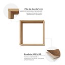 Ver mais imagens de Nicho Decorativo Office Kit com 3 Unidades Grande 30x30x15 Genova Marrom