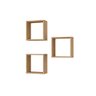 Nicho Decorativo Gênova Kit com 3 Unidades Grande 30x30x15 - 3