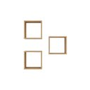 Ver imagem 2 de Nicho Decorativo Office Kit com 3 Unidades Grande 30x30x15 Genova Marrom