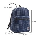 Ver imagem 3 de Mochila de Costas Casual Canvas Teen Bolinhas Republic Vix Marinho Mochila de Costas Casual Canvas T