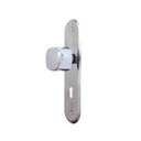 Ver imagem 7 de Kit 2 Fechaduras Sala e Banheiro 40mm Stilo Bola Alavanca MGM Cinza/Cromada