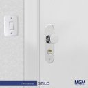 Ver imagem 2 de Kit 2 Fechaduras Sala e Banheiro 40mm Stilo Bola Alavanca Mgm