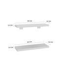 Ver imagem 4 de Kit de Prateleiras Elan 300x100x15 com Suporte Organização Decoração