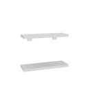 Ver imagem 3 de Kit 2 Prateleiras 30cm com Suporte Organização Livros Decoração Elan Branco