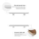 Ver imagem 7 de Kit 2 Prateleiras 30cm com Suporte Organização Livros Decoração Elan Branco
