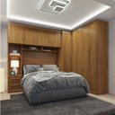 Ver imagem 1 de Guarda-roupa Modulado Casal 3 Peças 5 Portas 5 Gavetas com Maleiro Smart Plus