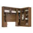 Ver imagem 6 de Guarda-roupa Modulado Casal 3 Peças 5 Portas 5 Gavetas com Maleiro Smart Plus