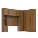Ver imagem 7 de Guarda-roupa Modulado Casal 3 Peças 5 Portas 5 Gavetas com Maleiro Smart Plus