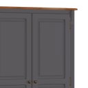 Ver imagem 3 de Guarda Roupa Madeira 2 Portas 60818 Hannover Linz Móveis - Cinza/imbuia
