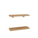 Ver imagem 3 de Kit 2 Prateleiras 30cm com Suporte Organização Livros Decoração Elan Marrom