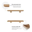 Ver imagem 7 de Kit de Prateleiras Elan 300x100x15 com Suporte Organização Decoração
