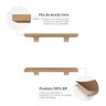 Kit de Prateleiras Elan 300x100x15 com Suporte Organização Decoração - 7
