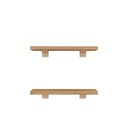 Ver imagem 2 de Kit de Prateleiras Elan 300x100x15 com Suporte Organização Decoração