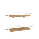 Ver imagem 4 de Kit de Prateleiras Elan 300x100x15 com Suporte Organização Decoração