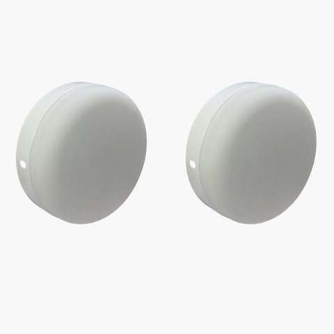 Painel LED Redondo Sobrepor Iluminação Uniforme Acabamento Moderno Branco Neutro Foxlux Kit 2