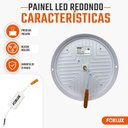 Ver imagem 3 de Painel LED Redondo Sobrepor Iluminação Uniforme Acabamento Moderno Branco Neutro Foxlux Kit 2