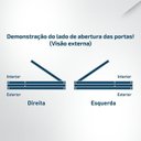 Ver imagem 5 de Folha de Porta Maciça em Eucalipto Acabamento Natural 210x82cm PM97 Cruzeiro Portas Nude