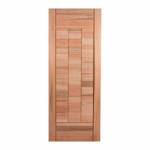 Folha de Porta Maciça em Eucalipto Acabamento Natural 210x82cm PM97 Cruzeiro Portas Nude