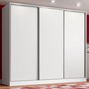 Ver imagem 1 de Guarda Roupa Juvenil 100% Mdf Madesa Kevin 3 Portas de Correr - Branco