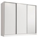 Ver imagem 2 de Guarda Roupa Juvenil 100% Mdf Madesa Kevin 3 Portas de Correr - Branco