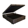 Cama Box Baú Casal 138 - Bello Box- Suede Marrom - 1