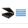 Cama Box Baú Casal 138 - Bello Box- Suede Marrom - 2