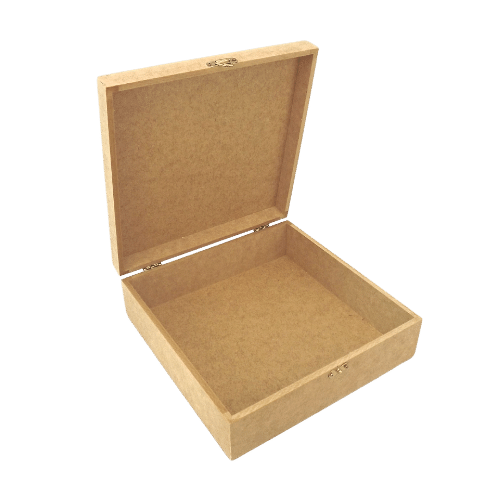 Caixa Quadrada sem Divisórias em MDF Palácio da Arte 25x25x8,5cm - 2